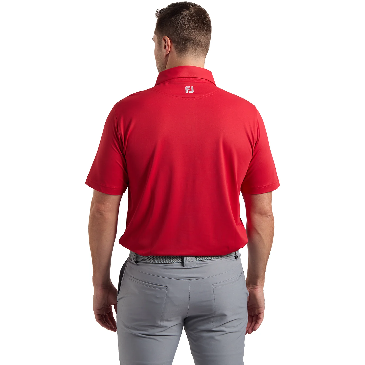 FootJoy 2025 Ryder Cup Solid Polo with Trophy Collar in Red - Image 5