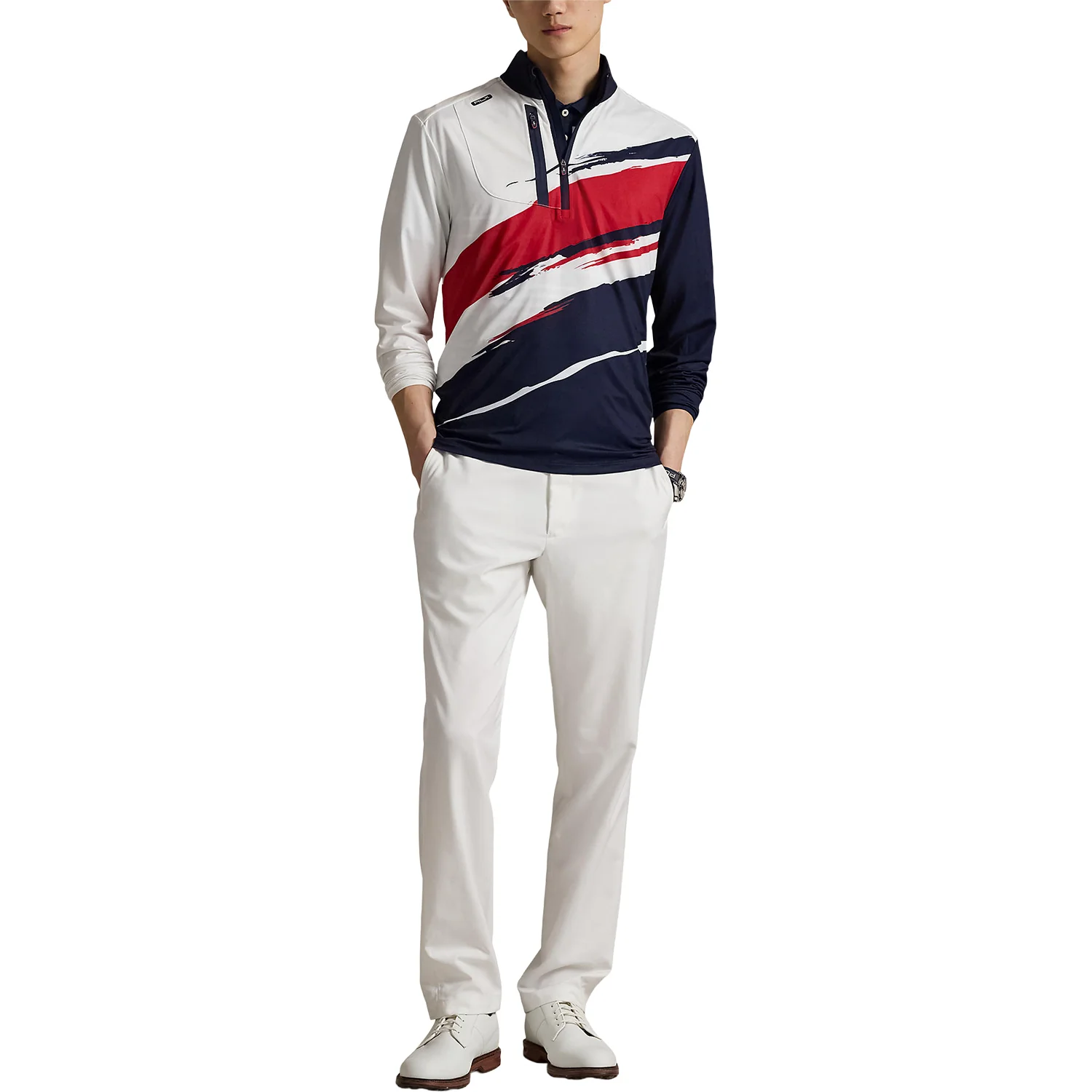 Ralph Lauren 2025 Ryder Cup Stretch Jersey Pullover in Tour Brush Ceramic - Image 4