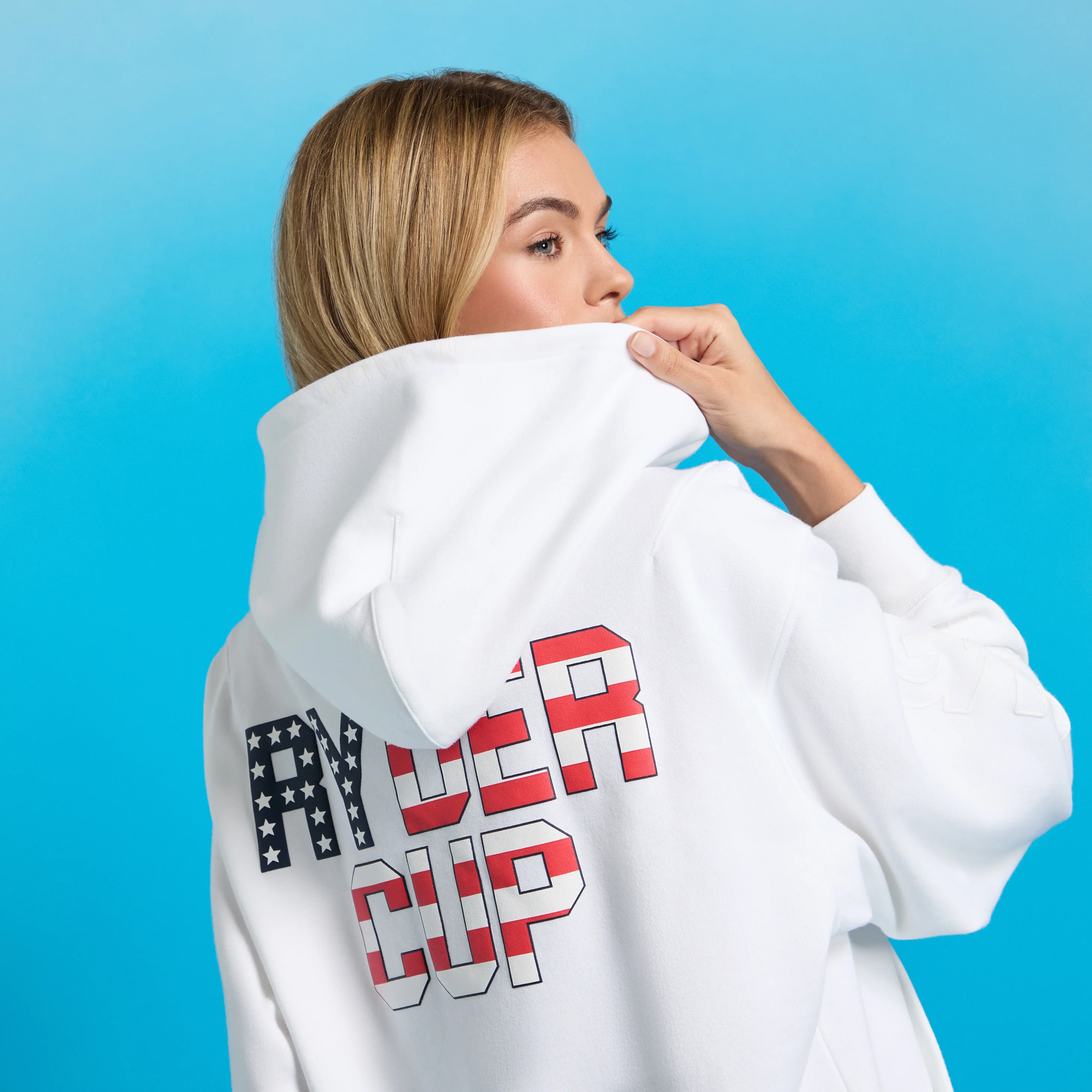 GFORE 2025 Ryder Cup French Terry Hoodie in Snow - Image 8